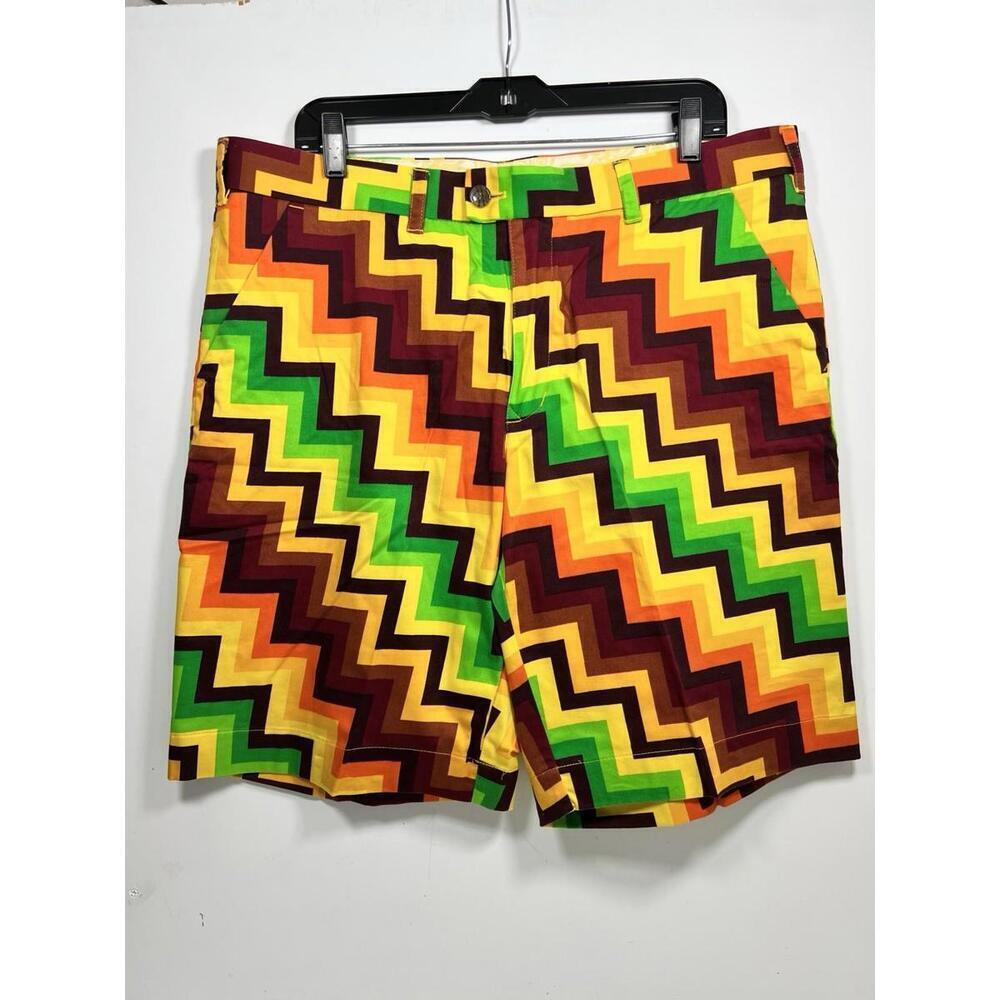 Loudmouth LMX Golf Shorts Men’s Crazy Chevron Size 38 Members Exclusive Rare